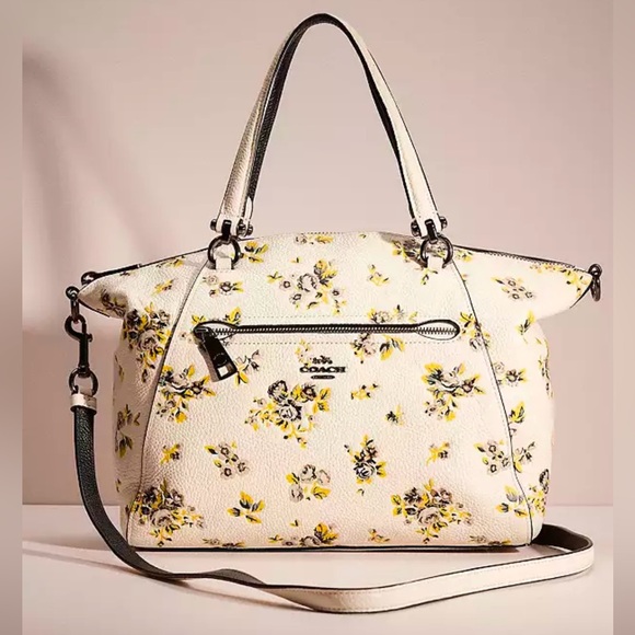 Coach Prairie Satchel With Floral Print - Picture 1 of 16